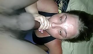 Milf BBW Deep Throat Face Fucked By BBC And Gets Pompously Creamy Cum Facial