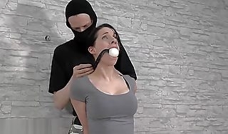 Sexy German Girl is bound gagged  fondled